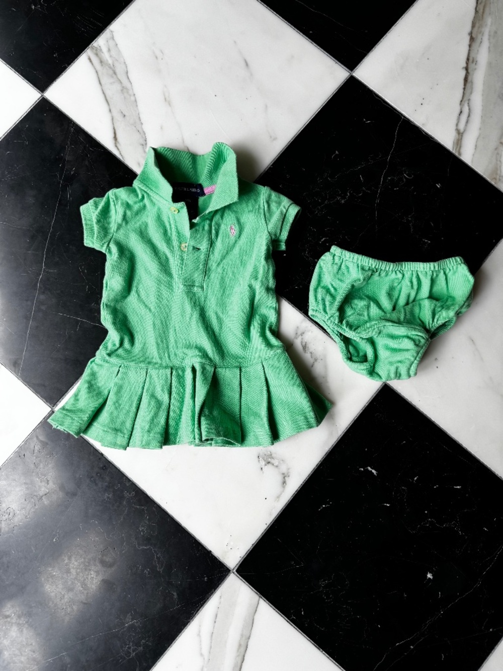 Ralph Lauren Baby Polo Dress and Diaper Cover